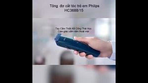 Tông đơ cắt tóc trẻ em series 3000 đời mới thương hiệu Philips HC3688/15 PowerDrive - Bảo Hành 24 Tháng