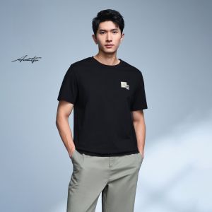 Cool Feeling HLA Mens Short Sleeve T-Shirt round Neck Base Layer Lightweight Business Fashion Series Spring Summer New