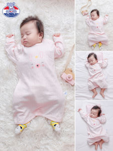 Pure Cotton Childrens Sleepwear Anti-Kick Baby Robe for Boys And Girls Home Comfortable Pajamas Suitable for All Seasons