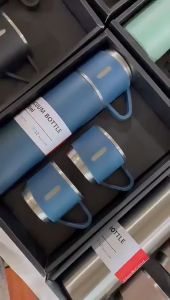 Bình giữ nhiệt 500ml tặng kèm 2 cốc - Sang Trọng - Chắc Chắn - Chất Lượng Cao