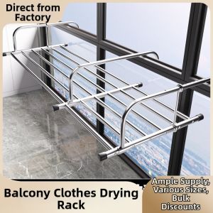 Anti-theft Extensible Outdoor Clothes Drying Rack