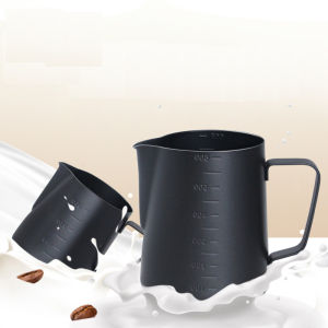 Koryaiko 304 Teflon Stainless Steel Thicken Milk Frothing Pitcher With Measurements 350ml /600ml
