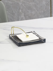 Square Napkin Holder Press Paper Holder Tissue Platens Club Tissue Plate Square Towel Rack Square Paper Tissue Tray
