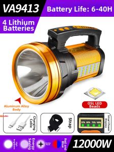 Rechargeable High Power Long Range Outdoor Xenon Handheld Flashlight