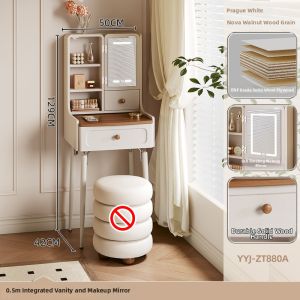 ZUNTONGGE | Solid Wood Makeup Dresser Nightstand Combination