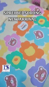 sprei sorong 120*200 motif bungga motif bola motif batik