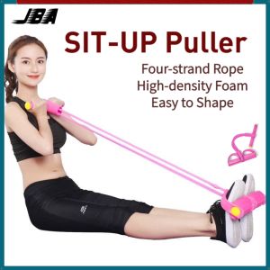 JBA Sit Up Puller AntiSlip Sweat-proof Durable Wear-Resistant 4-Strand Rope Indoor Sit-up Training Leg Back Arm Abdominal Trainer