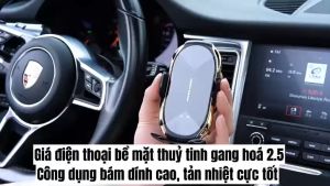 Giá đỡ điện thoại T6 công nghệ AI kèm sạc không giây tự động nhận diện