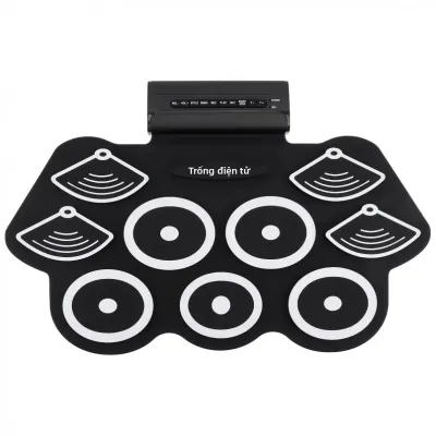 Bộ Trống Điện USB 9-Pad Miwayer Dành Cho Trẻ Em Và Người Lớn Với Âm Thanh Chân Thực Loa 2x5W Bao Gồm Bàn Đạp Và Gậy