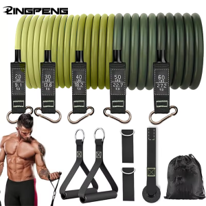 Fitness Resistance Rubber Band Yoga Elastic Band Upgrade Training Bar Set Pilates Training Exercise Fitness Equipment Pull Rope