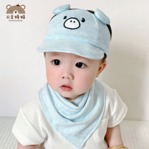 Baby Summer Hat Sun Protection Duckbill Cap Newborn Baby Headwear Casual Cotton round Top Empty Top Cap for Boys And Girls