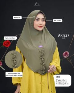 Best seller jilbab hijab kerudung instan jersey stella wanita dewasa rempel kancing dada arrafi AR 827 pet antem new terbaru terlaris modren viral kekinian simple daily ootd COD murah promo lebaran idul fitri adem cantik