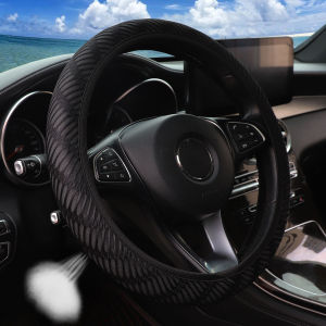 1 3D breathable stereo mesh non-slip automotive supplies steering wheel cover without inner ring fits 14.5-15 inches