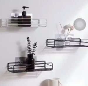 Plain Holder Metal Multipurpose Kitchen Bathroom Shelf KMV Trading