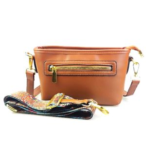 Leather bag women  new retro handmade commuter bag vegetable tanned leather all-match wide shoulder strap shoulder bag Messenger bag C6862