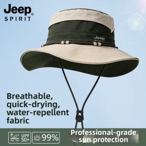 JEEP SPIRIT | Summer Outdoor Sun Protection Fishing Hat Ice Silk Neck Guard