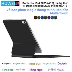 Bao Da Bàn Phím Từ Tính Thông Minh Cho iPad Thế Hệ Thứ 11 Và 10 Các Mẫu 2025 A1613 A1615 A1613 A3354 A3355 A3356 A2696 - Bao Da Bàn Phím Magic Cho iPad Pro
