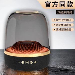 HuaQiangNorthManhattanTopMusicLuzhi4CardHarmanstonWirelessBluetoothSpeakerAmbientLightDesktopSoundBoxAcrylicCasing