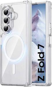 YALILAI for Samsung Galaxy Z Fold 8 Ultra/7/6/5/4/3 Clear Case with Magsafe Military Grade Drop Protection Anti Yellowing Transparent Shockproof Phone Cover for Samsung Galaxy Z Flip 8 7 6 5 4 3