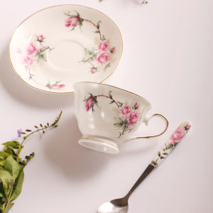 ZUANFU | Ceramic Afternoon Tea Coffee Cup Set For Couples