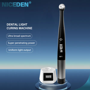 NICEDEN Dental LED Curing Light 1 Sec Curing 360° Rotary Wide Spectrum 7 Modes Intensity 2000mw Wide Spectrum 1000mW cm2-3100mW cm2 Blue Light LED