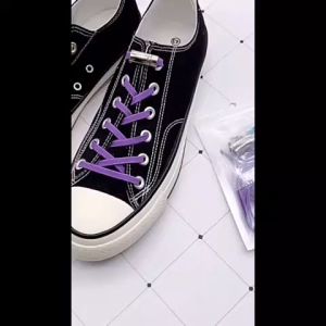 CeeJay เชือกผูกรองเท้า แบบแม่เหล็ก ยืดหยุ่น ใช้งานง่าย สีพื้น จํานวน 1 คู่ Shoelace