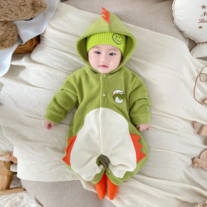 Áo Khoác Cotton Dày Cho Trẻ Sơ Sinh Mùa Đông Áo Khoác Lông Cừu Áo Khoác Cotton Hoạt Hình Dễ Thương Áo Khoác Trẻ Em Mùa Đông