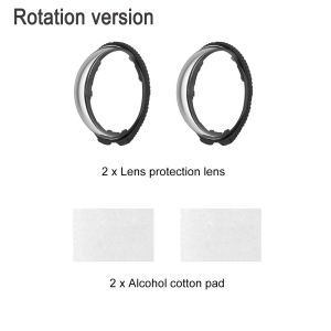 PULUZ | PULUZ For Insta360 X4 Air 2025 Camera Optical Tempered Glass Lens Guard Protective Cover Rotating Mounting / Snap-on Mounting