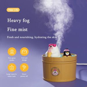 H2o Air Humidifier 2L Large Capacity Double Nozzle With LCD Humidity Display Aroma Essential Oil Diffuser For Home Portable USB