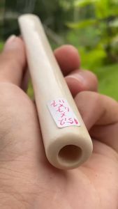 pipa gg bulat 15cm bahan merah bening asli lokal