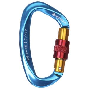 Xinda | D Shaped Main Lock Aluminum Climbing Carabiner