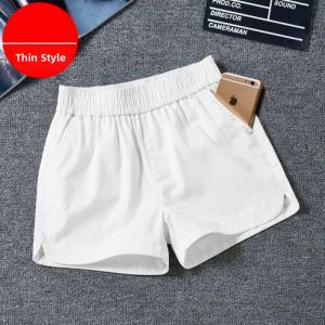 High Waist Cotton Shorts Womens Summer Casual Pants A-Line Slimming Hot Pants Design Sensation Sporty Outerwear Shorts