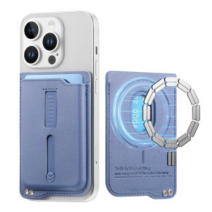Hidden Strap Magnetic Silicone Wallet Holder Card Case for Magsafe IPhone 14 13 15 17 16 12 Pro Max 16 Plus Protective Cover