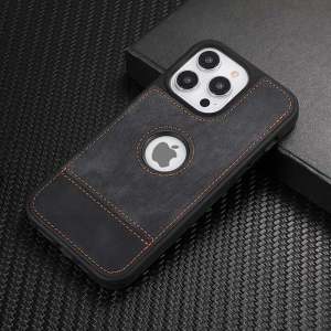 High-End Business Style  16ProMax Phone Case Full Cover Anti-Fall Anti-Slip Leather Texture Simple Design Eco-Friendly