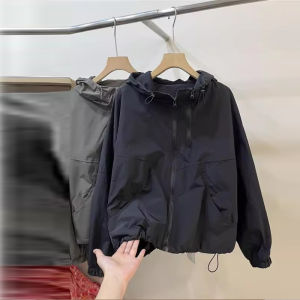 Fashionable Short Baseball Jacket Womens Loose Fit Workwear Style Autumn New Arrival European Style Coat for Young Women