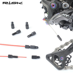 Risk Bike Inner Cable Wire End CapsTool Free Detachable Bicycle Brake Tips Shift Cable End CrimpsReusable Wire Tail Cap