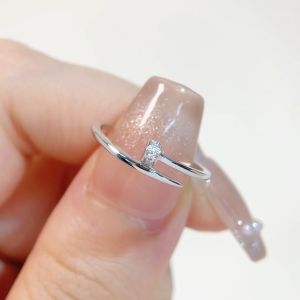 LAZO DIAMOND Bent Nail Diamond Ring in 9k White Gold