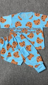 SETELAN BAJU TIDUR ANAK LAKI-LAKI LITTLE BEAR UMUR 2 SAMPAI 7 TAHUN BAHAN TEBAL LEMBUT ADEM / BAJU TIDUR ANAK LAKI-LAKI TANGAN PENDEK KARAKTER TEDDY BEAR / BAJU TIDUR ANAK LAKI-LAKI LUCU BERUANG / SET BAJU TIDUR ANAK COWOK UMUR 2 3 TAHUN / PIYAMA ANAK