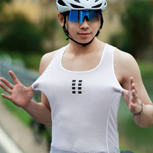 WOSAWE Summer Cycling Jersey Sleeveless Breathable Bicycle Undershirt Quick Dry Reflective Cycling Base Layer