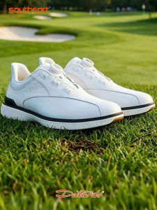 Southport | Genuine Leather Men Golf Shoes Waterproof Breathable Wide Fit