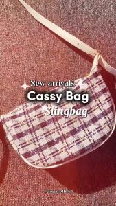 Tas Cassy Slingbag Korean Style Fashion Wanita & Tas Bahu Canvas Terbaru
