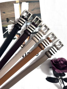 Thắt Lưng Thời Trang Retro Nữ Da Bò Thật Dạo Phố Khóa Hợp Kim Cho Quần Âu Trang Trí Giảm Béo Hợp Thời Trang