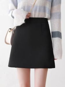 (Stock in KL-065) High-waist Mini Skirt Women OL Pencil Korean Office Solid Color hip skirt Slim Fit Skirt