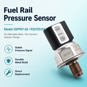 1x 3 J3 55PP07-02 9307Z512A Pressure Switch Fuel Rail High Pressure Sensor For Mercedes-Benz Kia Carnival Sedona- Bongo
