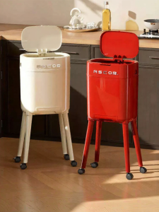 ASCOR | New Portable Attractive Large Capacity Pedal-Free Kitchen Trash Can