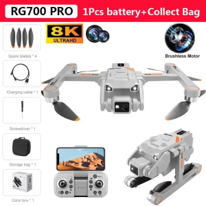 2024 RG700 Mini Drone 8K Dual Camera ESC 5G FPV Brushless Motor GPS Return Automatic Foldable RC Quadcopter Best Selling Drones