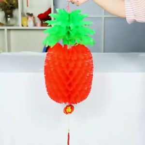 Đèn lồng quả dứa chất liệu cực Dày trang trí tết trang trí ngoài trời. Chống mưa nắng