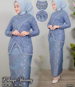 Kebaya Modern-stelan kebaya dengan ROK LILIT Wanita Kondangan Pesta Payet Mewah Elegan Kebaya WisudaHantaranAtasan wanita