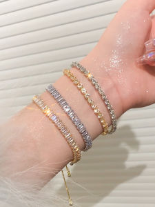 Flashy Zircon Bracelet Womens New Style Bracelet Best Friend Bracelet Luxury Small Audience Exquisite Bracelet Full of Diamonds