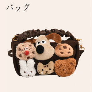 Japanese Handmade DIY Gift Girls Bags Fall and Winter 2024 New Arrival Cute Stuffed Toy Messenger Bag